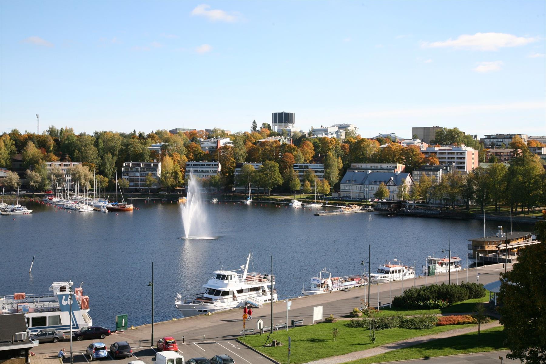 Lappeenrannan satama kesällä.